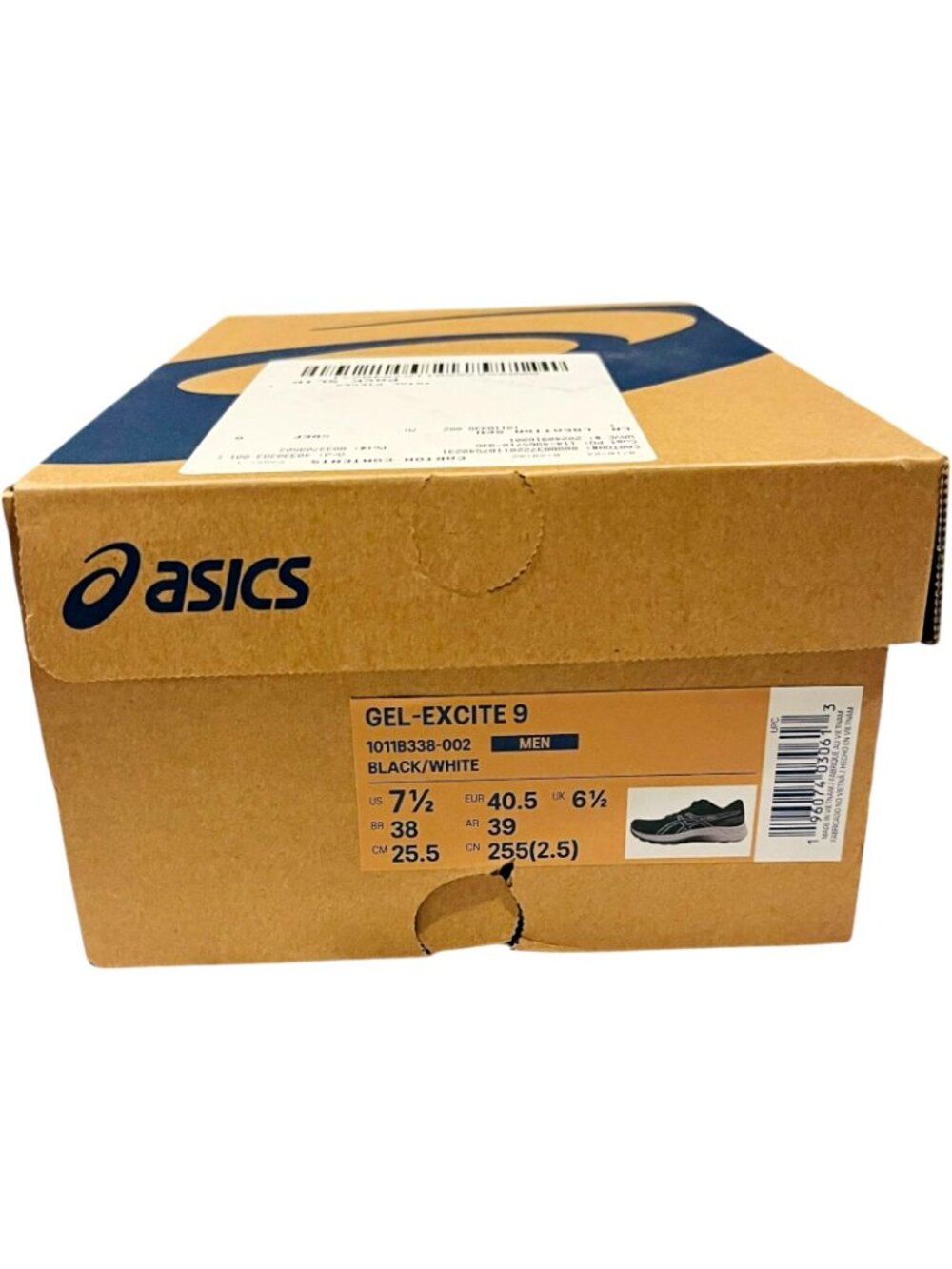 Asics Gel-Excite 9 Shoes - Black & White - Men's Size 7.5 - Picture 3 of 9